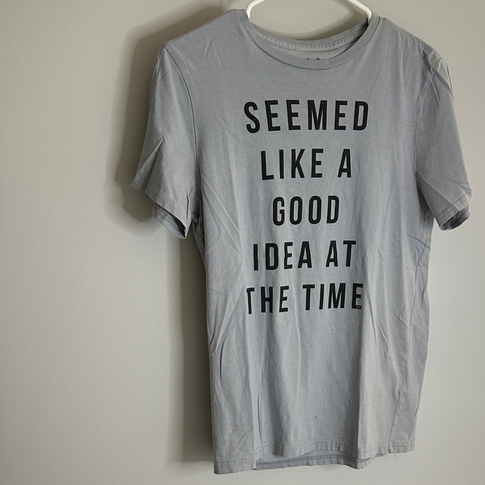 Express Light Gray Statement Tee